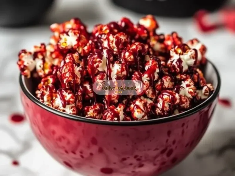 Bloody Red Velvet Popcorn