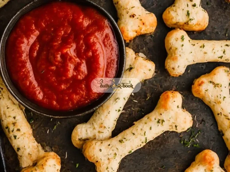 Cheesy Halloween Breadstick Bones