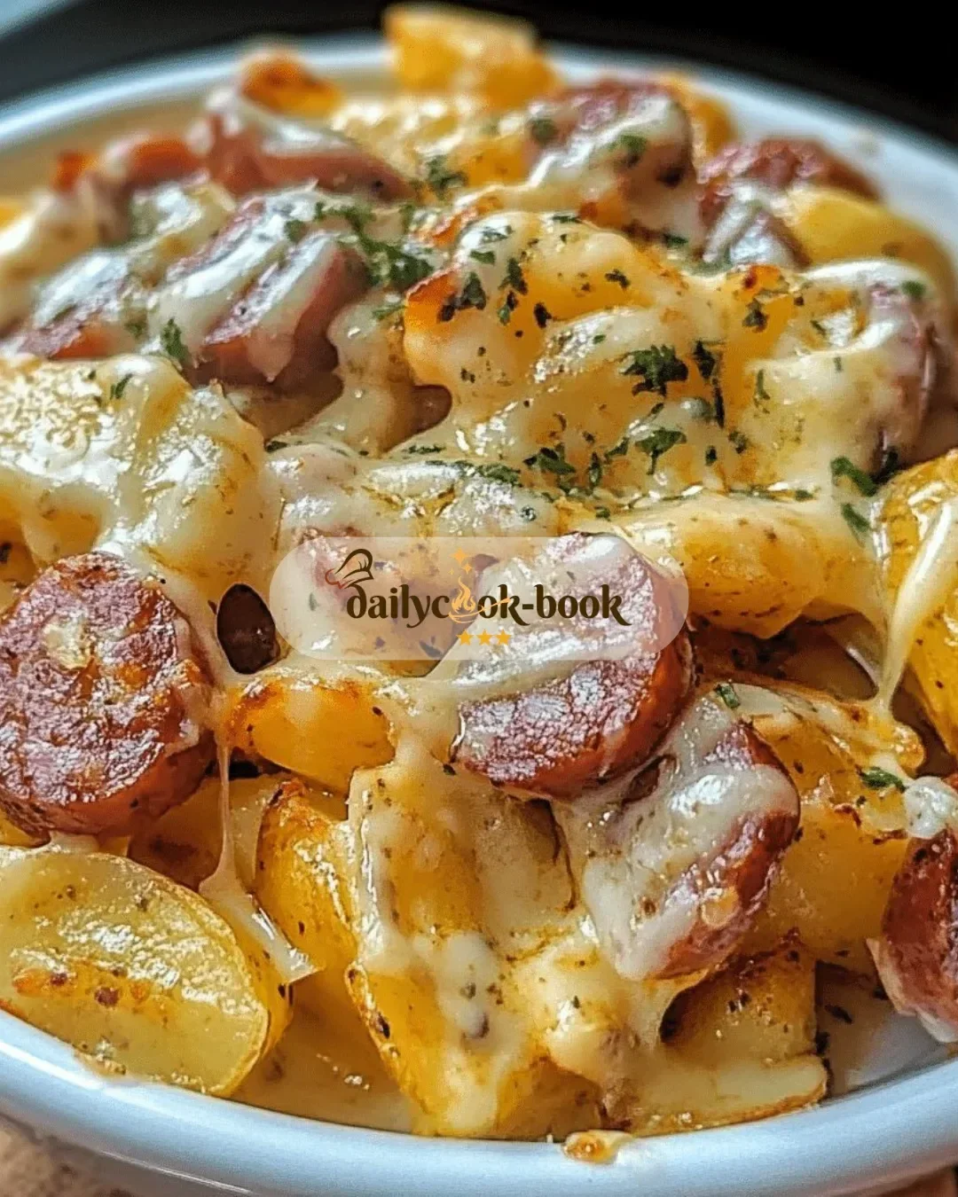 Cheesy Ranch Potatoes and Smoked Sausage