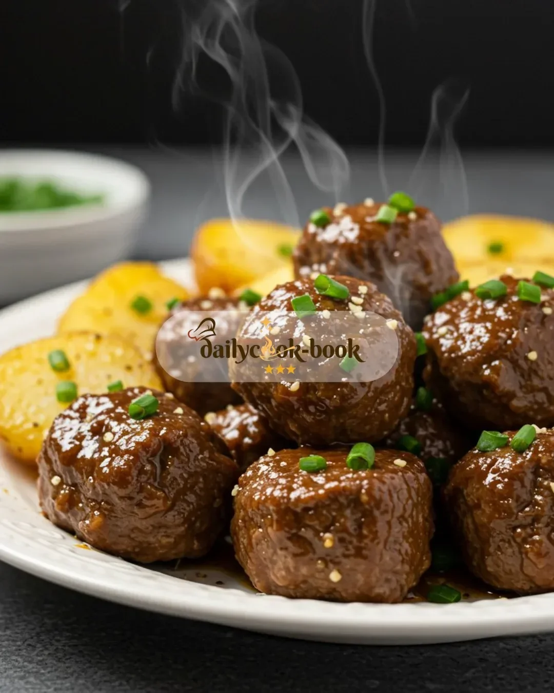 Crockpot Garlic Butter Beef Bites with Potatoes