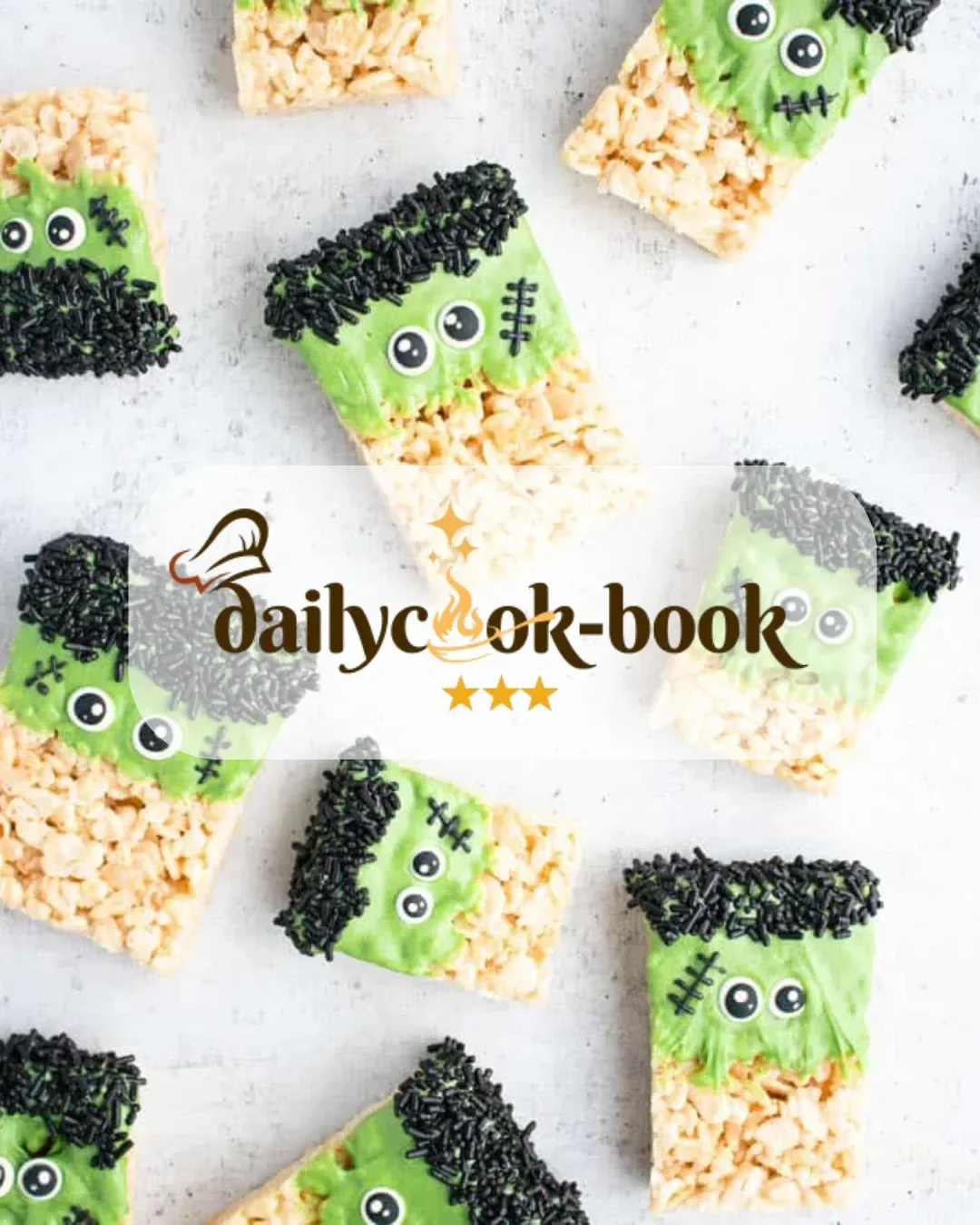 Frankenstein Halloween Rice Krispie Treats