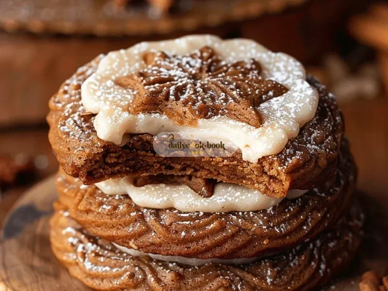 Gingerbread Cheesecake Cookies