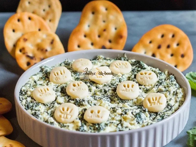 Halloween Graveyard Spinach Dip