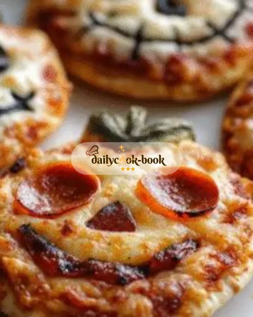Halloween Mini Pizzas