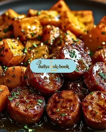 Honey Garlic Sausage with Sweet Potatoes