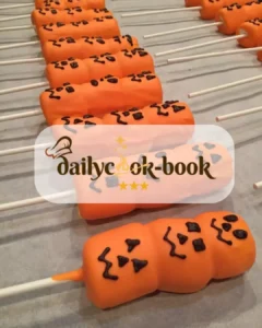 Delicious Pumpkin Marshmallow Lollipops for Halloween and Fall festivities