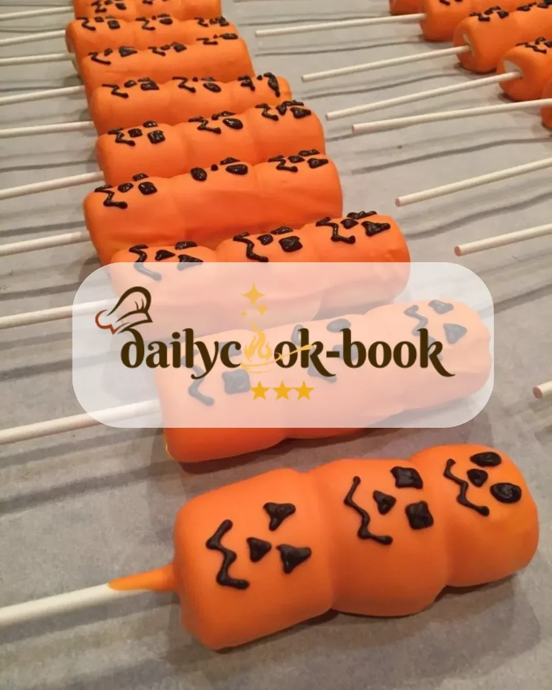 Pumpkin Marshmallow Lollipops