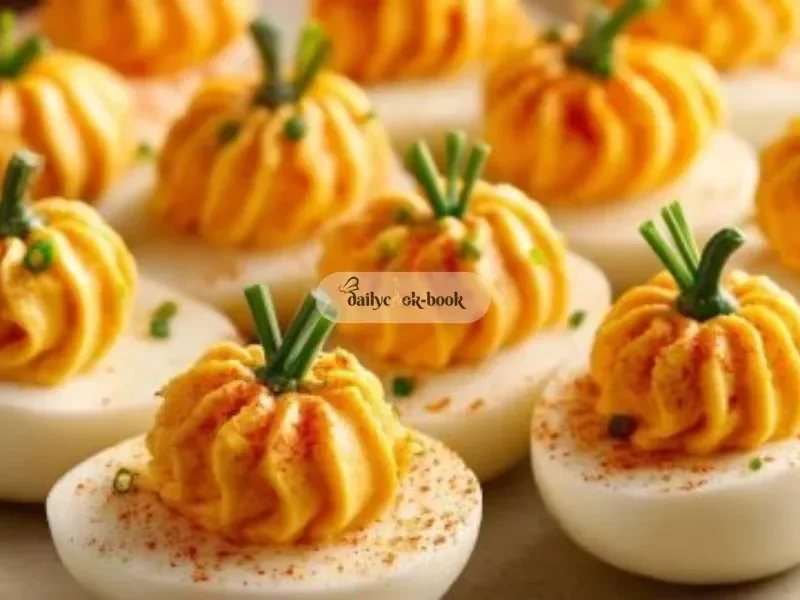 Pumpkin Patch Deviled Eggs