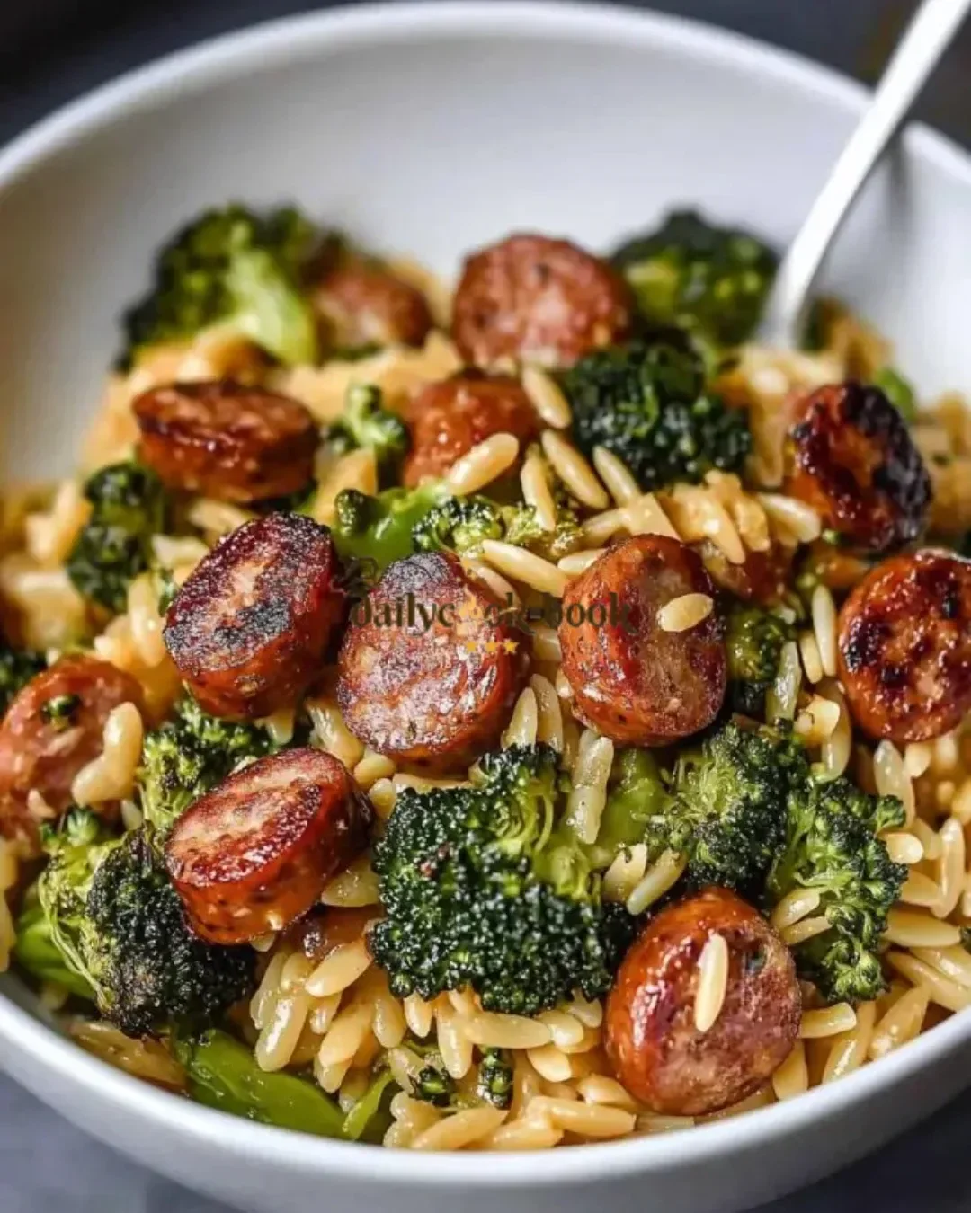Chicken Sausage and Broccoli Orzo