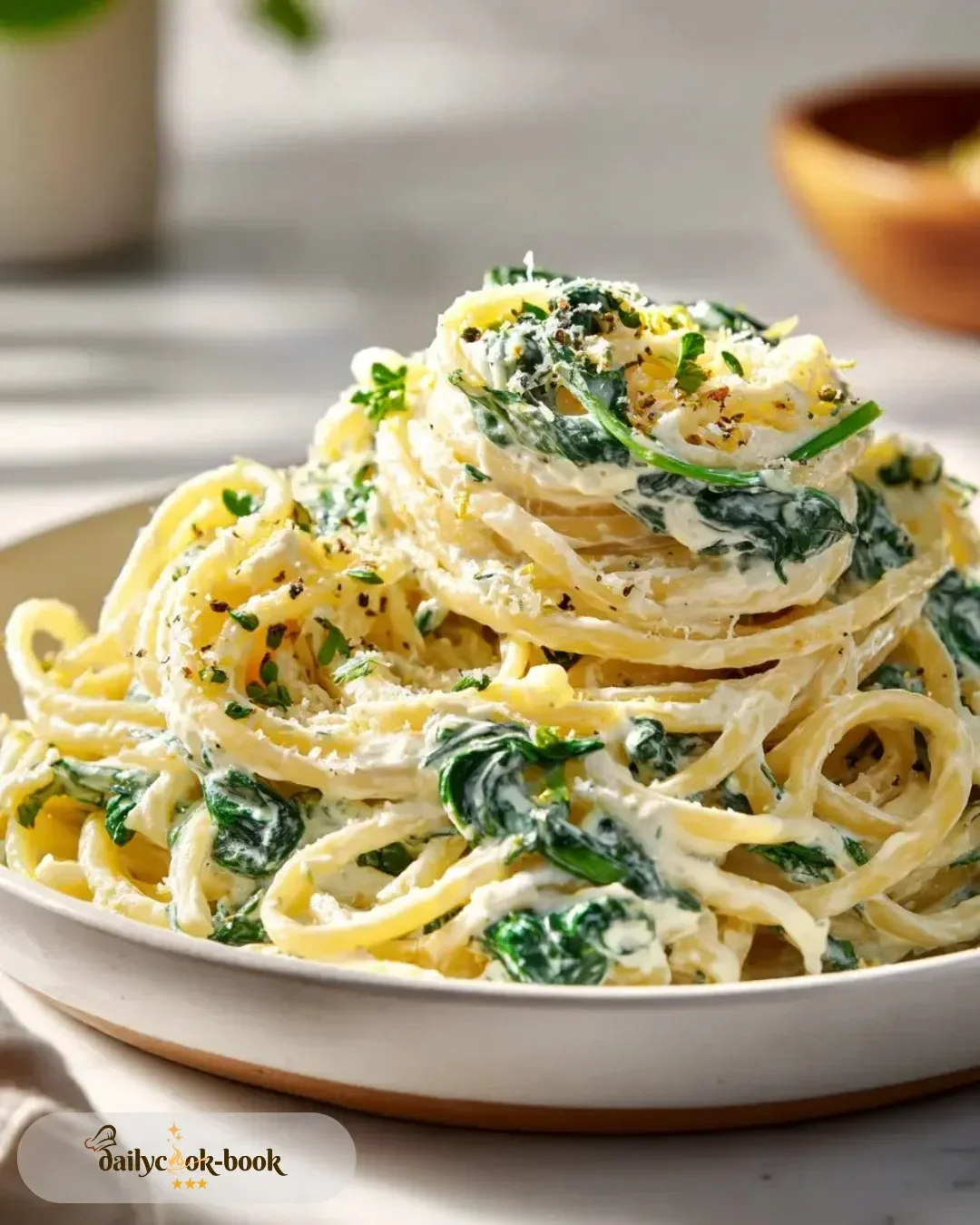 Lemon Ricotta Pasta with Spinach: A Creamy, Bright, and Comforting Meal