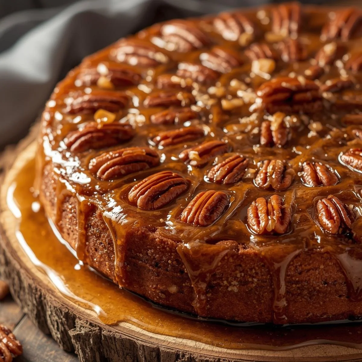 Pecan Upside Down Cake