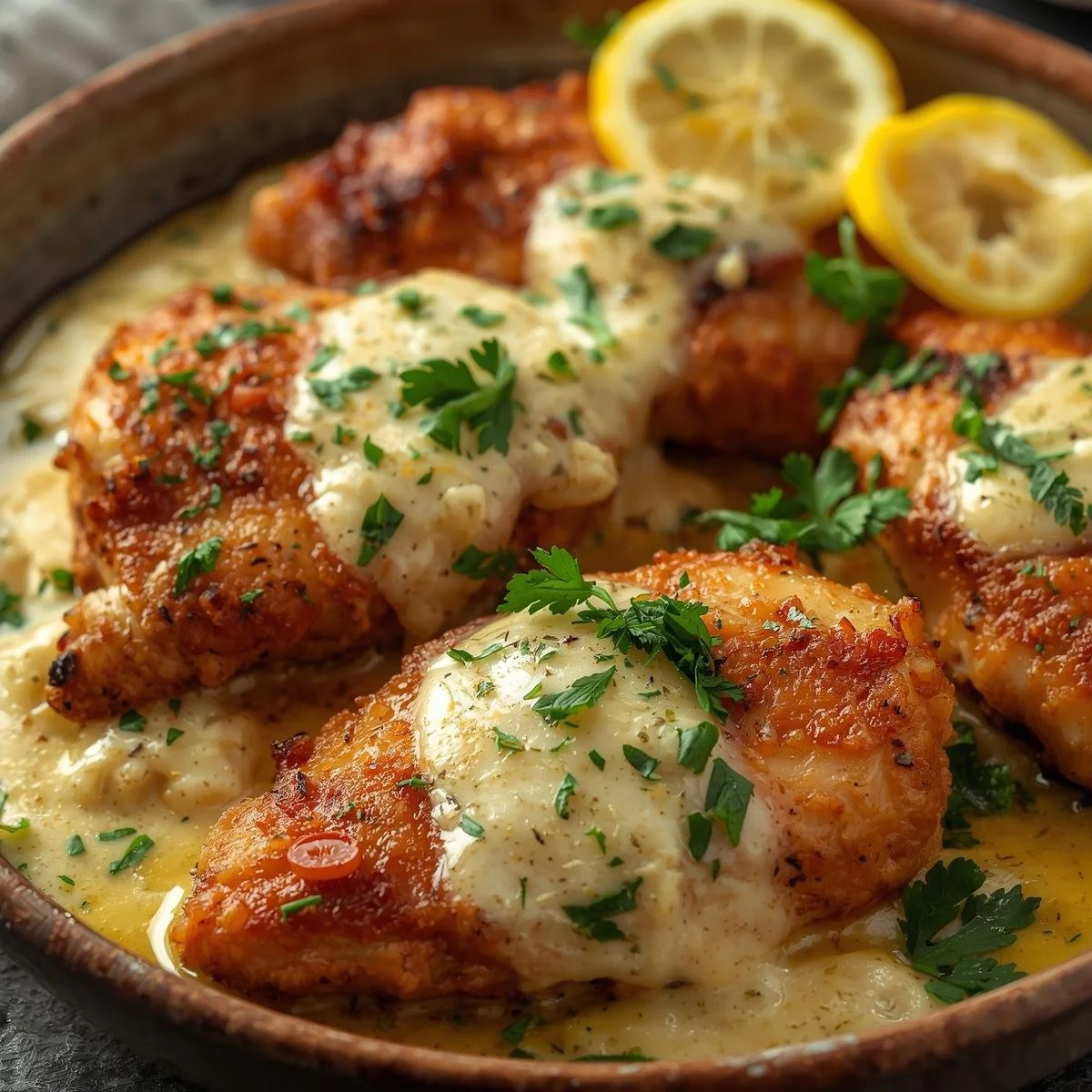 Zesty Lemon Chicken Romano