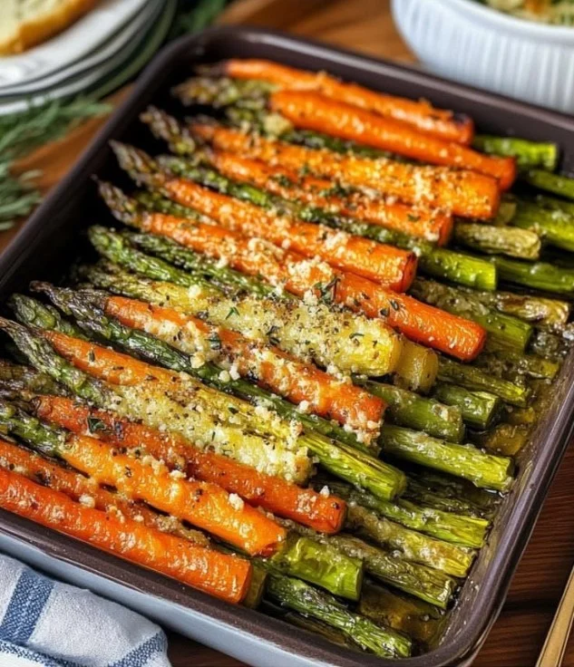 Roasted Asparagus and Carrots